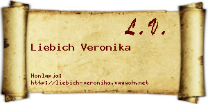 Liebich Veronika névjegykártya